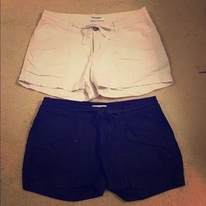 Linen shorts two pair